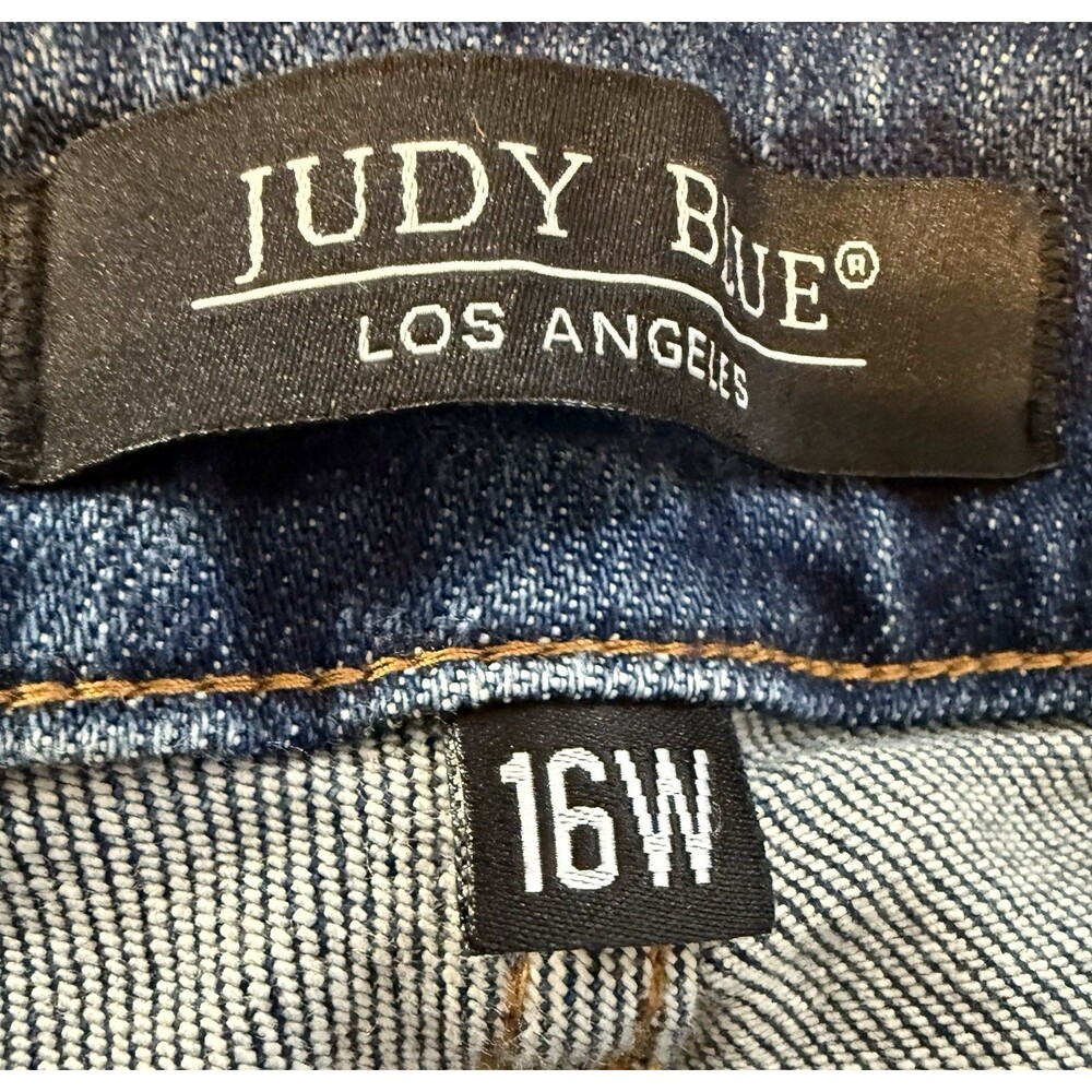 Judy Blue Jeans Womens 16W Skinny Fit Stretch High Rise Medium Wash Plus Size - Picture 3 of 10